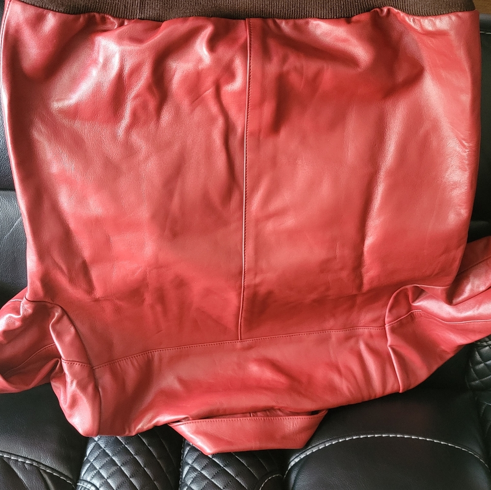 Red Bomber Jacket - Picture 5 of 5